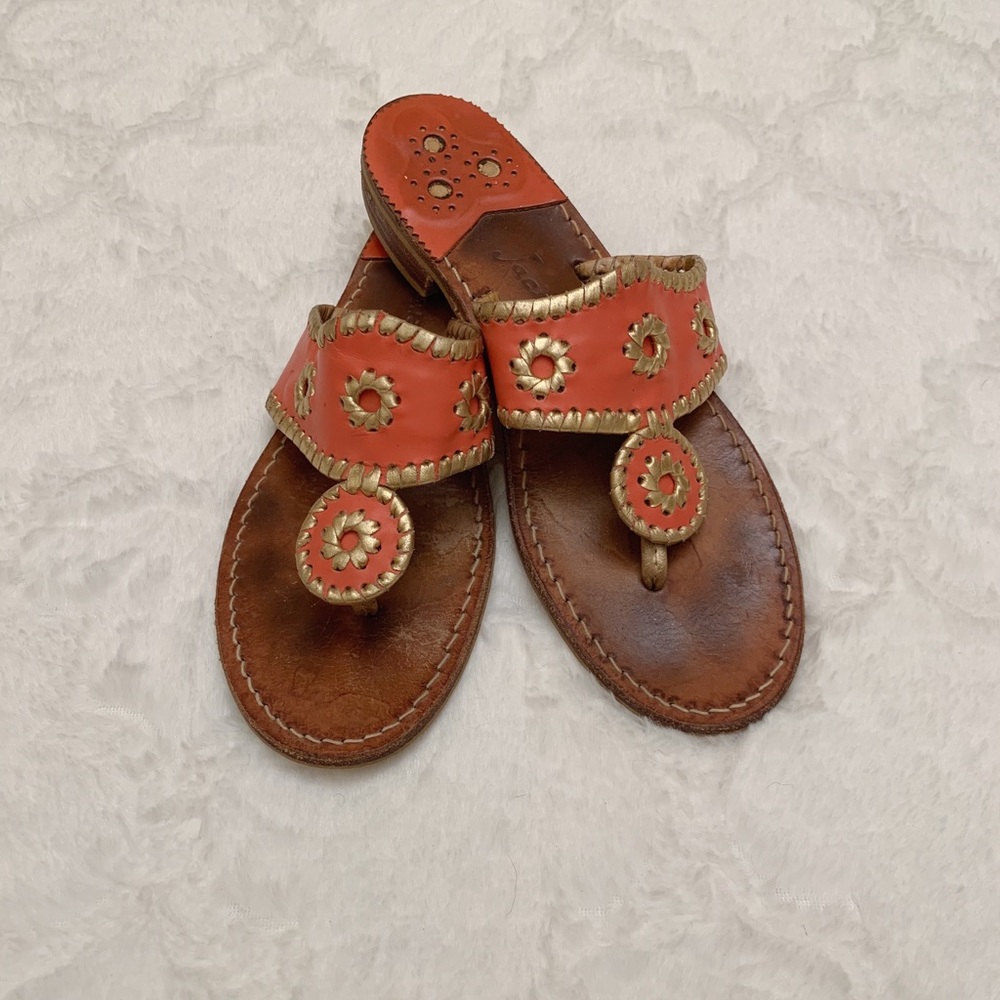 2 FOR $22 — Coral jack roger sandals
